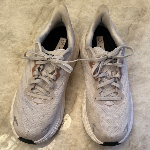 Hoka Gray and White Running Shoes - Picture 5 of 5